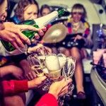 Hen-party with champagne