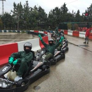Karting con lluvia para despedidas de soltero