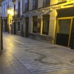Aqui podemos ver la calle laurel vacía debido al coronavirus